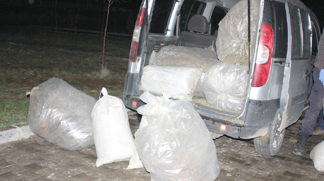 205 kilo esrar ele geçirildi