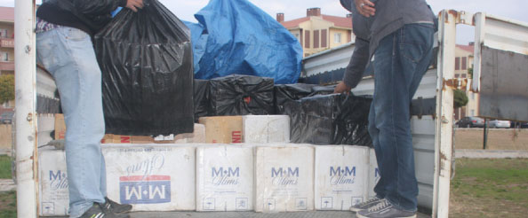 30 bin paket kaçak sigara ele geçirildi