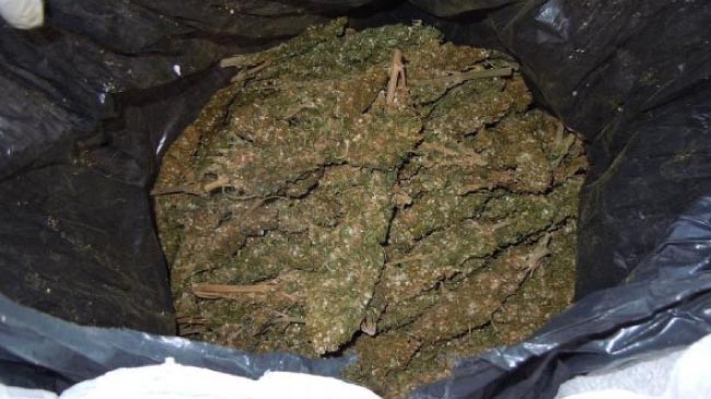 38 kilo esrar ele geçirildi