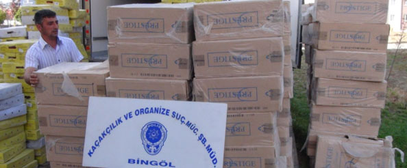 91 bin paket kaçak sigara