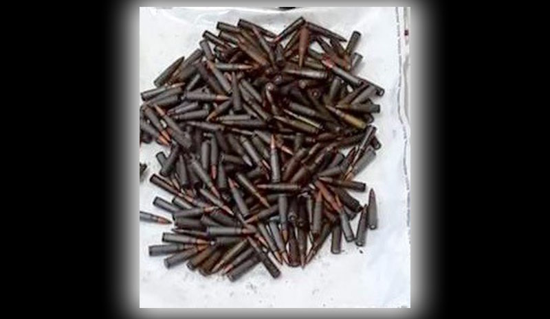 250 adet M16 mermisi bulundu