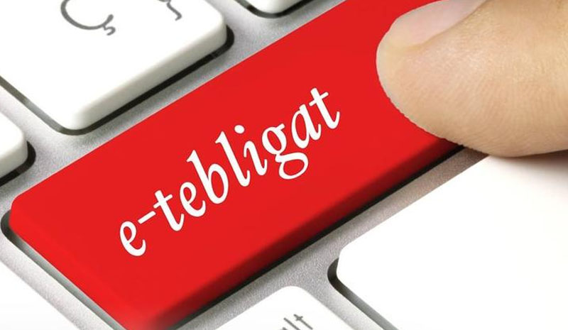 E- Tebligat dönemi başladı