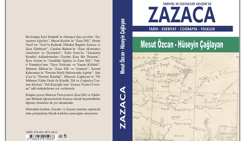 Zazaca kitabı çıktı