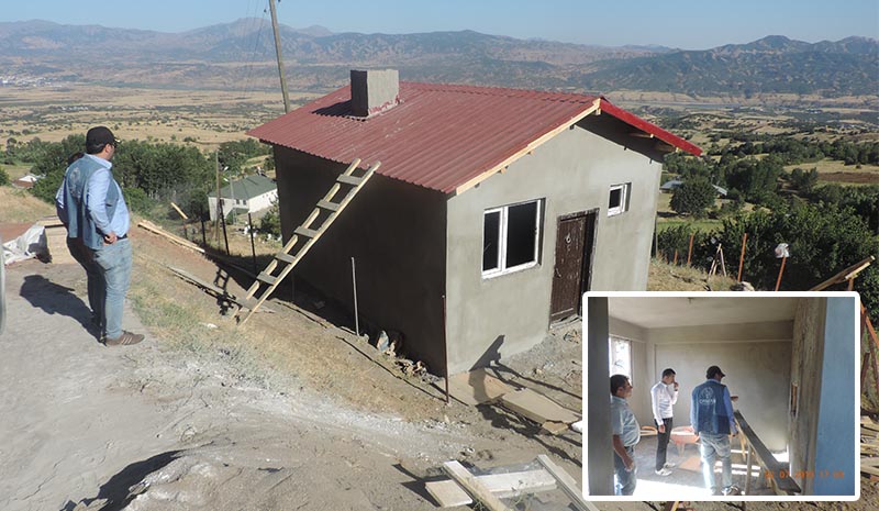 Köylerde taş ekmek fırını yapıldı