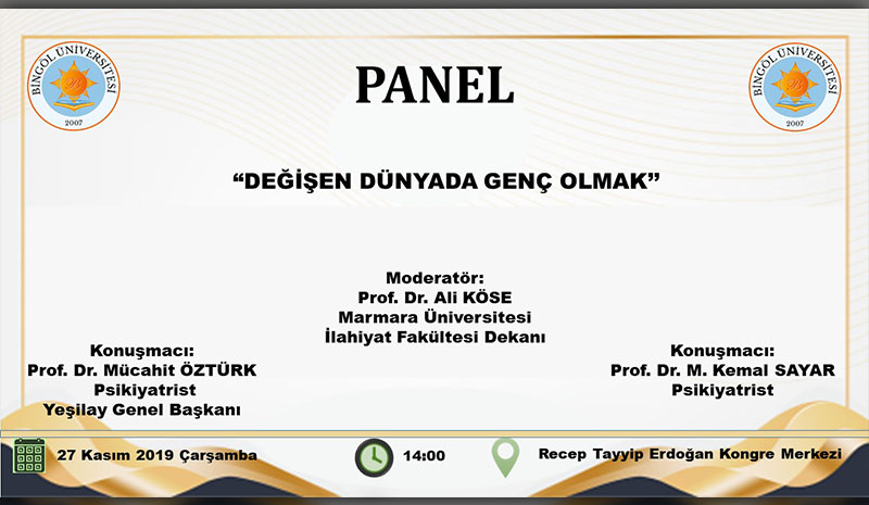 `Değişen Dünyada Genç Olmak` paneli düzenlenecek