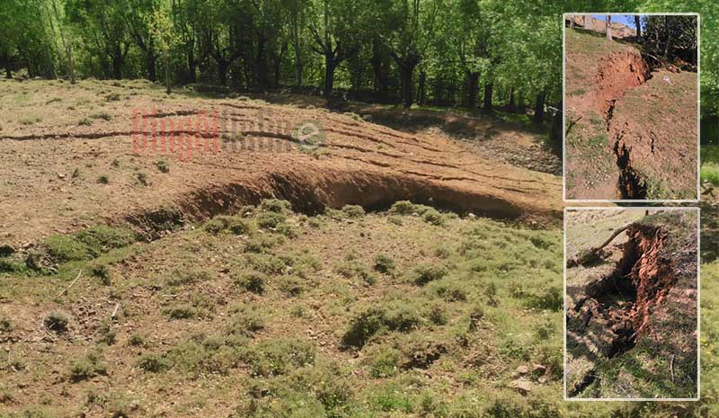 Heyelan riski nedeniyle evler boşaltıldı