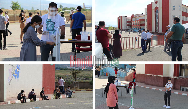 Depremi yaşayan Bingöl`de 6 bin 500 öğrenci sınava girdi