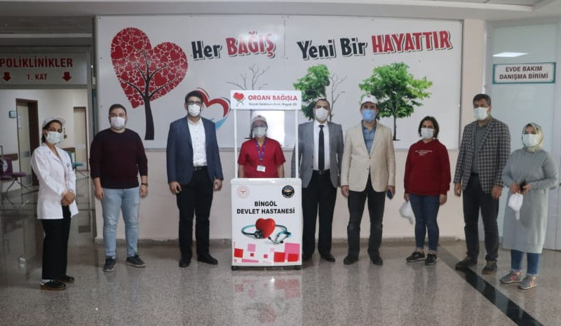 Devlet Hastanesi`nde Organ Bağışı Standı