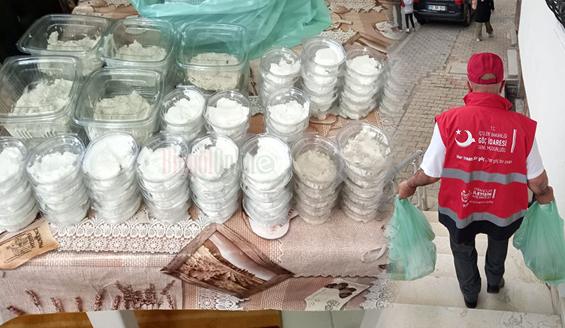 Bingöl`deki ailelere `Kepse` ikram ettiler