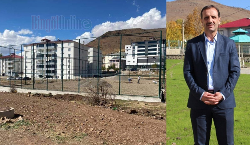 Solhan`da 7 adet halı saha yapıldı