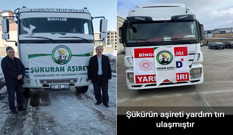 Şüküran Aşiretinden Deprem Bölgesine Yardım