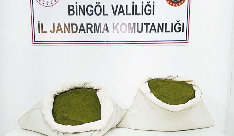 Bingöl`de 45 kilo esrar ele geçirildi