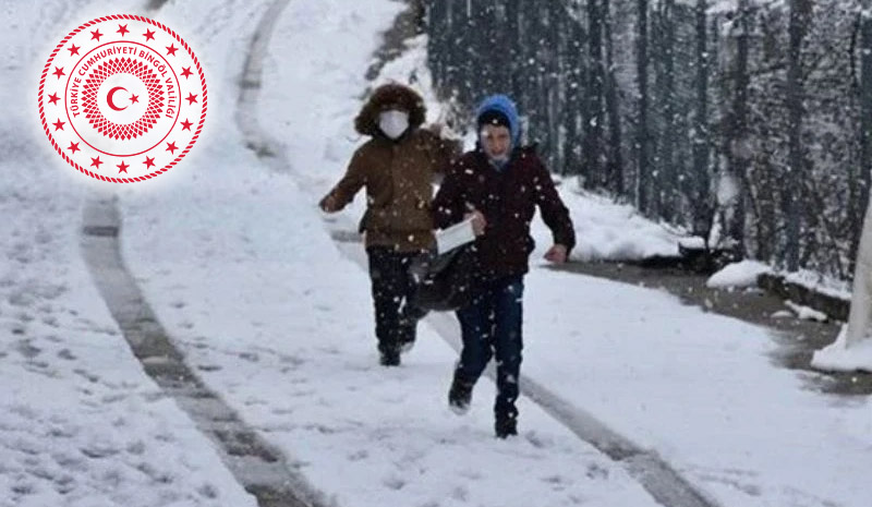 Bingöl`de okullara kar tatili uzatıldı