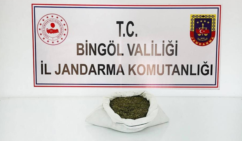 Bingöl`de 2 kilo esrar ele geçirildi