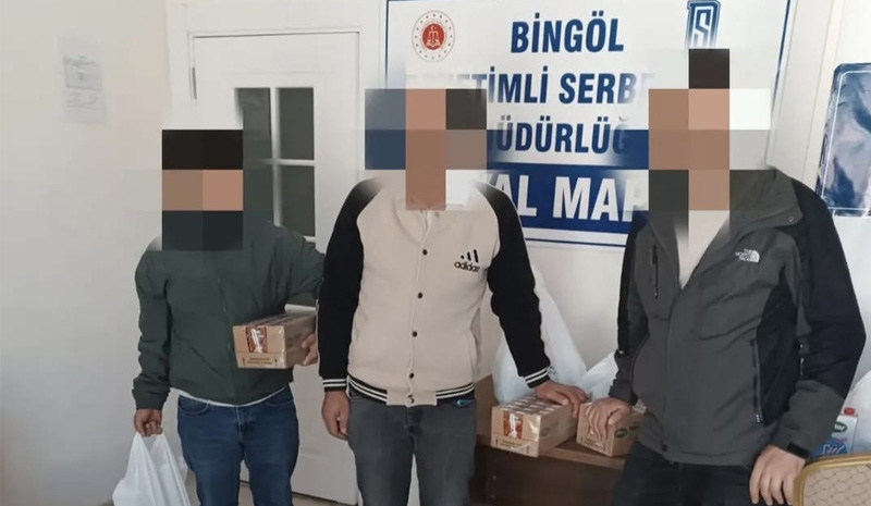 Bingöl`de 75 yükümlü ailesine destek