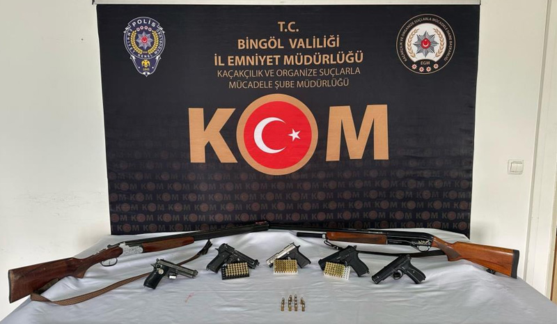 Bingöl`de silah kaçakçılığı operasyonu: 2 tutuklama