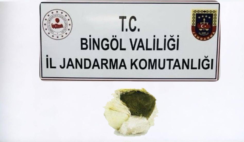 Bingöl`de jandarmadan uyuşturucu operasyonu