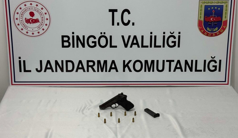 Bingöl`de ruhsatsız silah ele geçirildi
