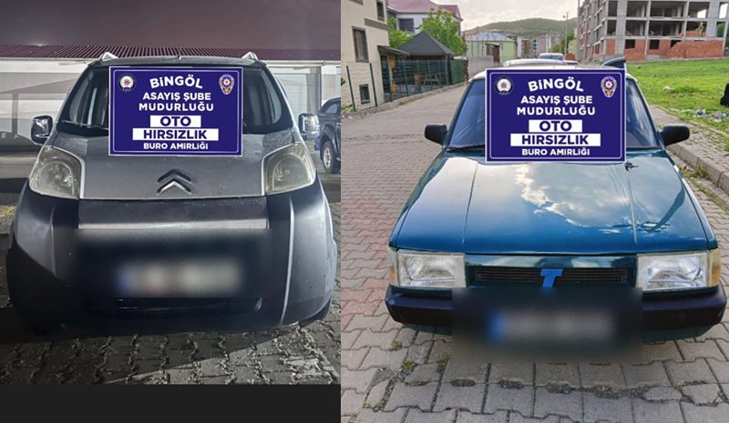 Bingöl`de oto hırsızları yakalandı!