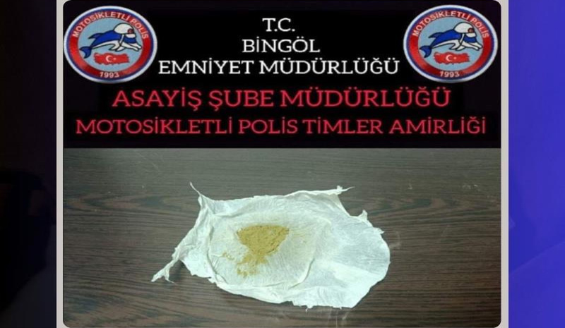 Bingöl`de uyuşturucu operasyonu