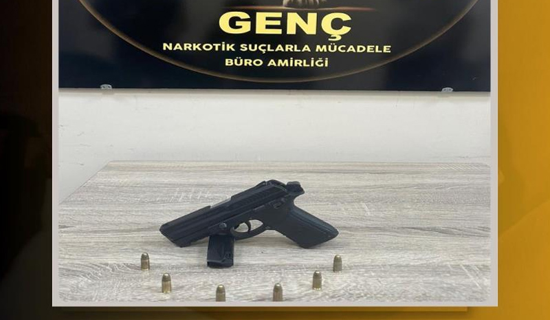 Bingöl`de ruhsatsız silah ele geçirildi