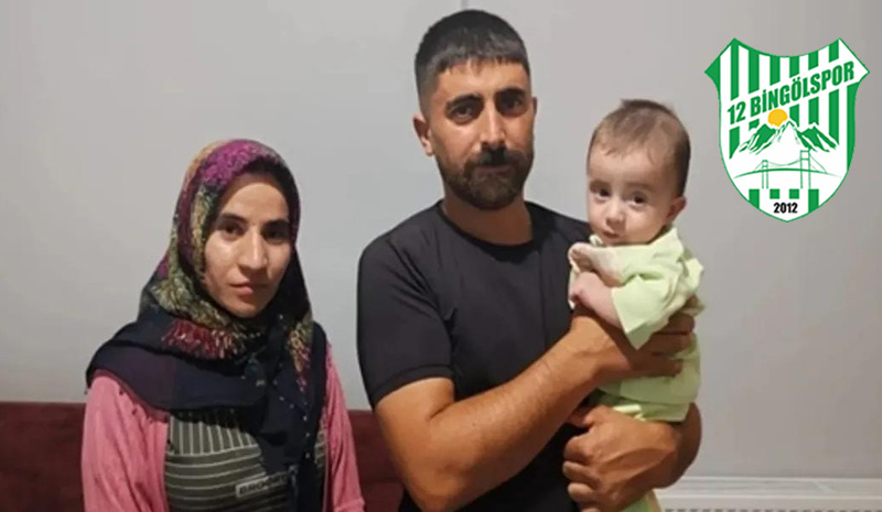 12 Bingölspor`dan Efrayim bebek için anlamlı destek