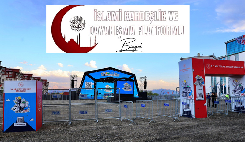 Bingöl`de Anadolu Şenliği`ne Gazze tepkisi! 