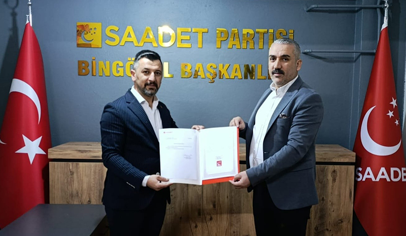 Saadet Partisi Bingöl Merkez İlçe Başkanlığına Özcan Gezer Atandı