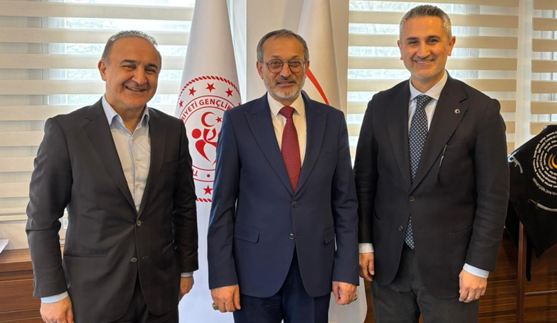 Rektör Çelik`ten Spor Toto ziyareti! Hedef, Spor Dostu Kampüs