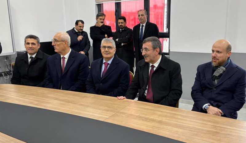 Okul açılışı yapılıp çocuk evleri temeli atıldı