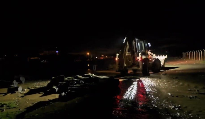 Ahırı sel bastı! Mahsur kalan 12 keçi kurtarıldı