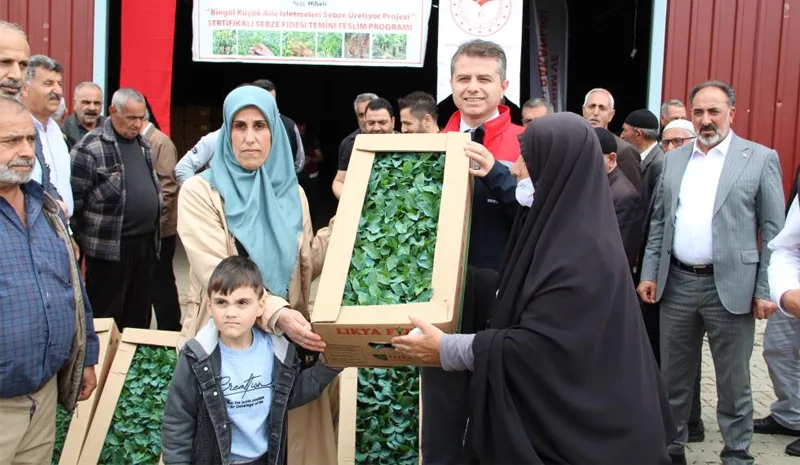Bingöl`de 570 Üreticiye 330 Bin Sebze Fidesi Dağıtıldı