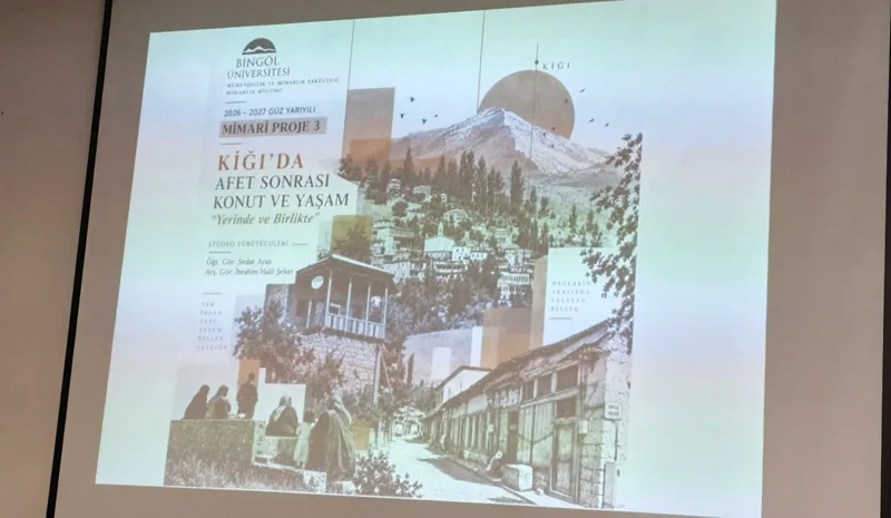 Bingöl Üniversitesi öğrencileri Kiğı`nın tarihi yapılarını inceliyor