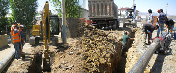 Asbest borular değişiyor