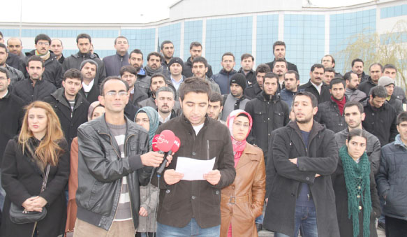 Bakan dinçer`i protesto ettiler