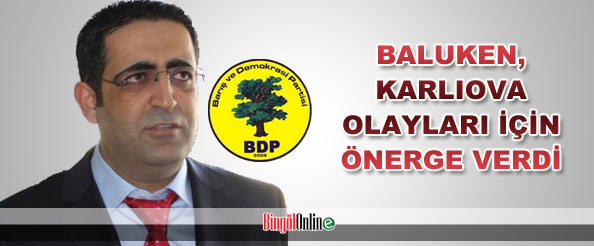 Baluken`den karlıova olayları için araştırma önergesi