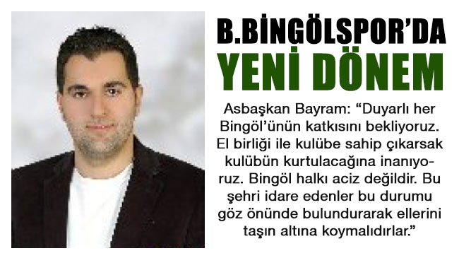 B.bingölspor`da yeni dönem