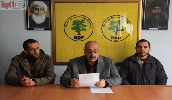 Bdp, partilerine yönelik uygulamalara tepki gösterdi