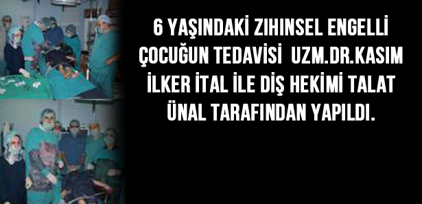 Bingöl ağız ve diş sağlığı merkezi`nde bir ilk