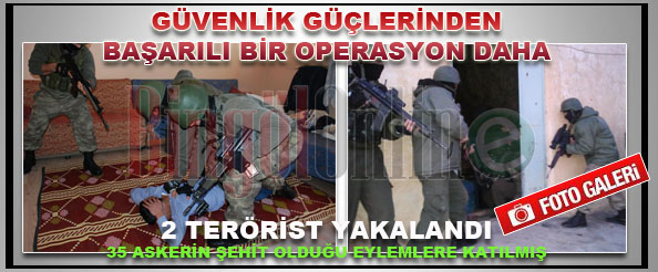 Bingöl`de 2 terörist yakalandı