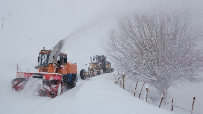 Bingöl`de 272 köy yolu ulaşıma kapandı