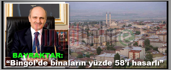 `Bingöl`de binaların yüzde 58`i hasarlı