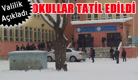 Bingöl`de eğitime kar molası