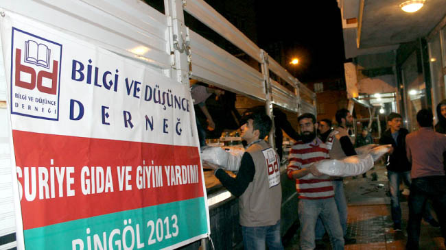 Bingöl`den suriye`ye yardım