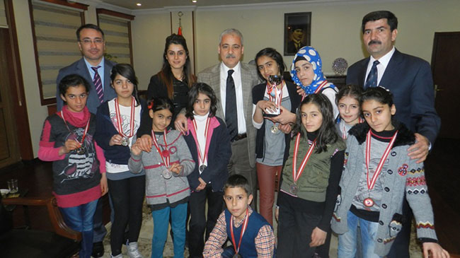 Bölge birincilerinden vali güvençer`e ziyaret