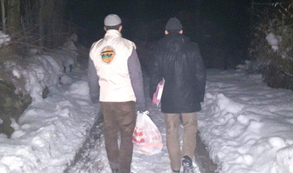 Çağrı-der ve ihh`dan muhtaç ailelere yardım