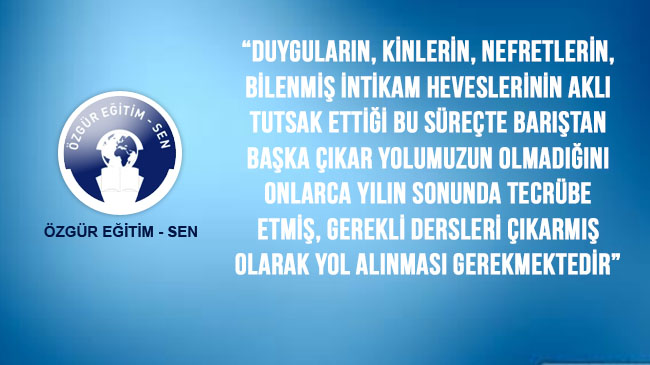 Çözümden başka seçeneğimiz yok