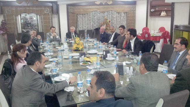 Destek sunanlar yemekte buluştu