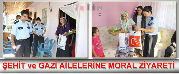 Emniyetten şehit ve gazi ailelerine moral ziyareti