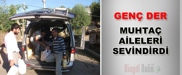 Genç der, muhtaç aileleri sevindirdi